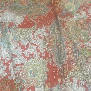 Pottery barn Paisley Floral Fabric duvet
